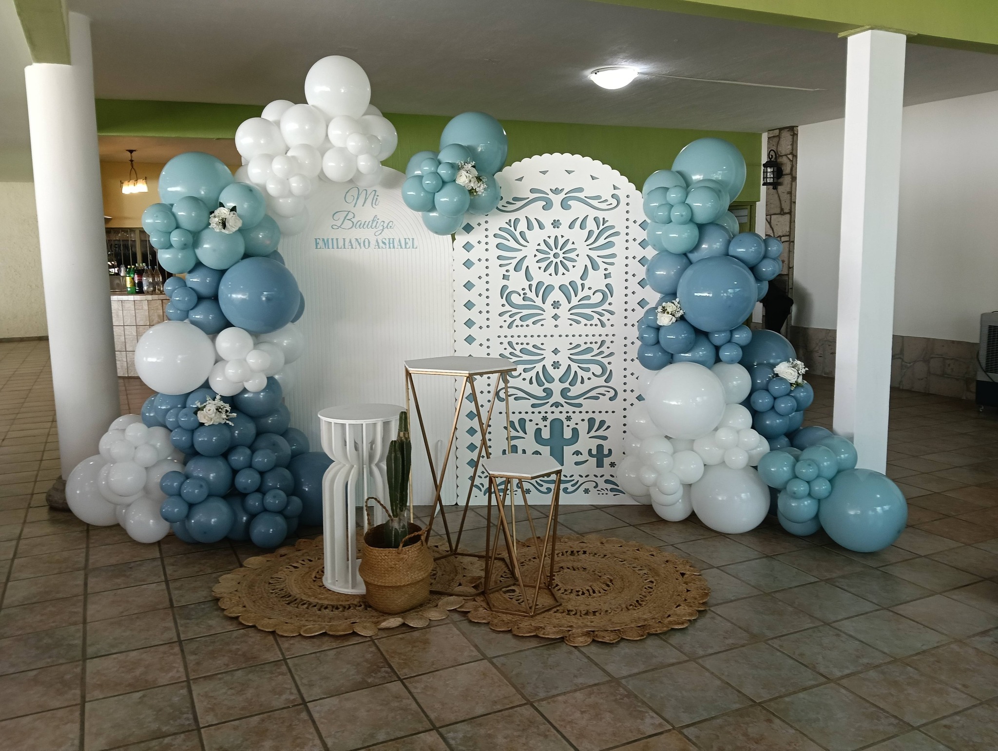 Decoración temática en azul